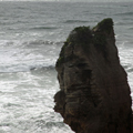 Closeup of Pancake Rock Face