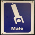 Men's Room at the Bungy Jump